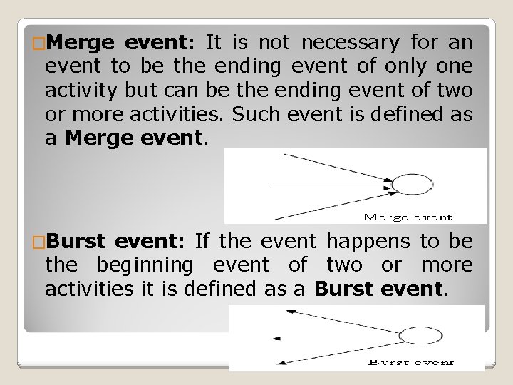 �Merge event: It is not necessary for an event to be the ending event