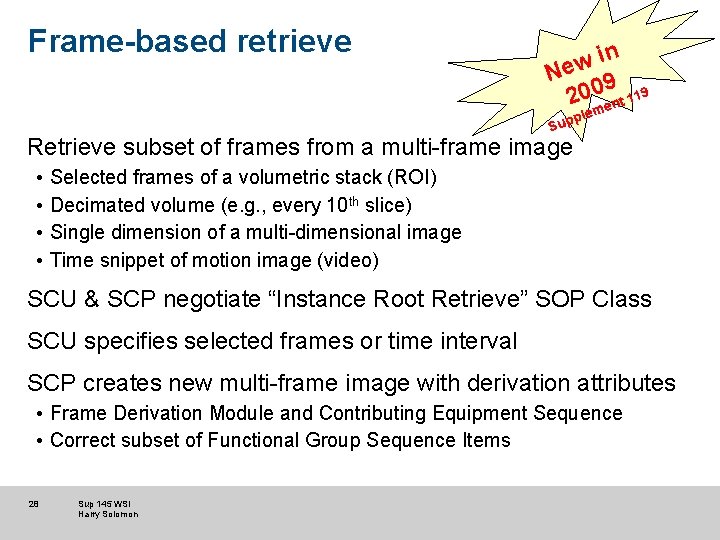 Frame-based retrieve in w Ne 9 20 m 0 ent 119 le p Sup