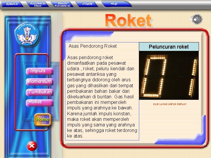 Asas Pendorong Roket Impuls Momentum Tumbukan Roket Asas pendorong roket dimanfaatkan pada pesawat udara