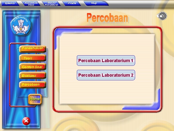 Pendahuluan Teori Percobaan Laboratorium 1 Contoh Soal Evaluasi Percobaan Laboratorium 2 