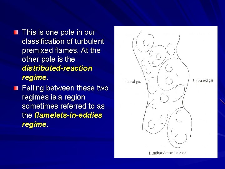 This is one pole in our classification of turbulent premixed flames. At the other