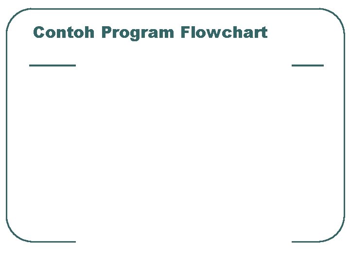 Contoh Program Flowchart 