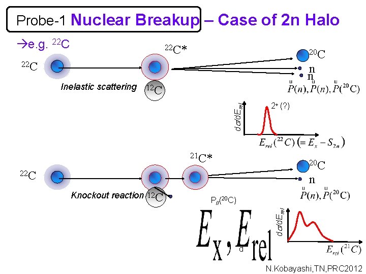 Probe-1 Nuclear Breakup – Case of 2 n Halo e. g. 22 C* 20