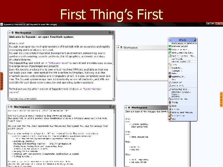 First Thing’s First CS 331 Programming Languages Date: 4/21/08 