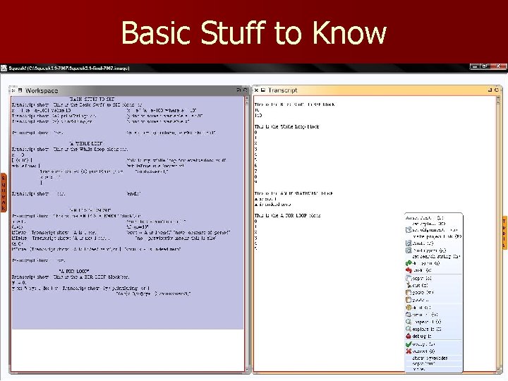Basic Stuff to Know CS 331 Programming Languages Date: 4/21/08 