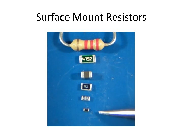 Surface Mount Resistors 