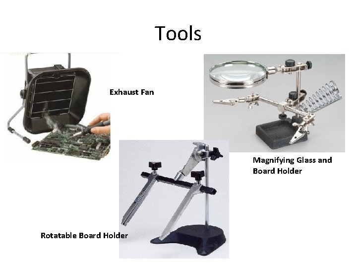 Tools Exhaust Fan Magnifying Glass and Board Holder Rotatable Board Holder 