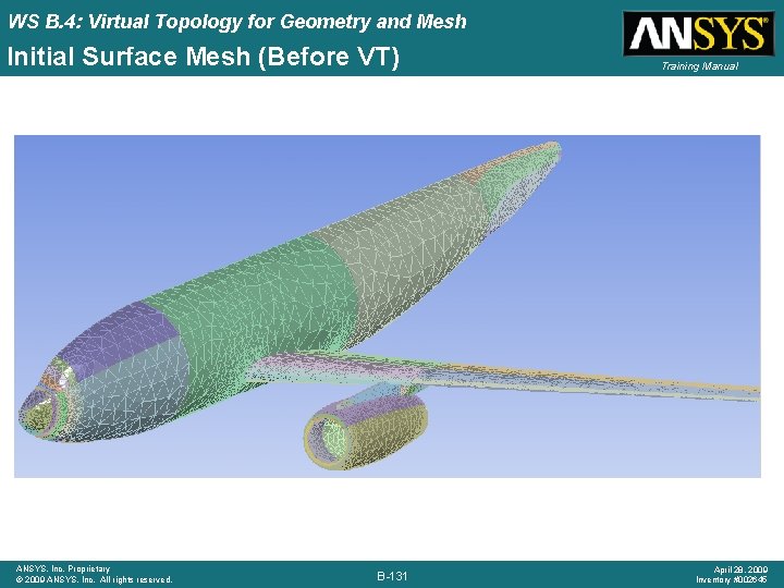 WS B. 4: Virtual Topology for Geometry and Mesh Initial Surface Mesh (Before VT)