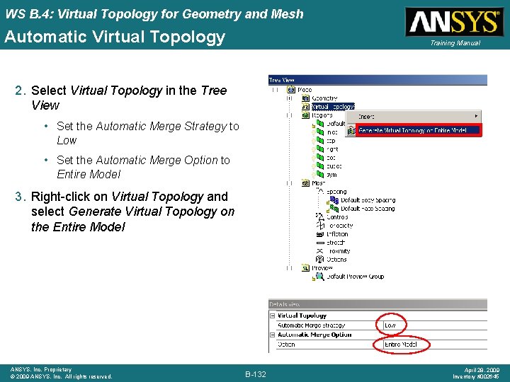 WS B. 4: Virtual Topology for Geometry and Mesh Automatic Virtual Topology Training Manual