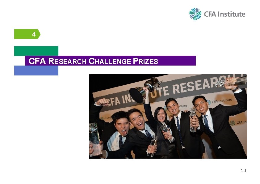 4 CFA RESEARCH CHALLENGE PRIZES 20 