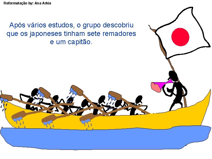 Reformatação by: Ana Arkia Após vários estudos, o grupo descobriu que os japoneses tinham