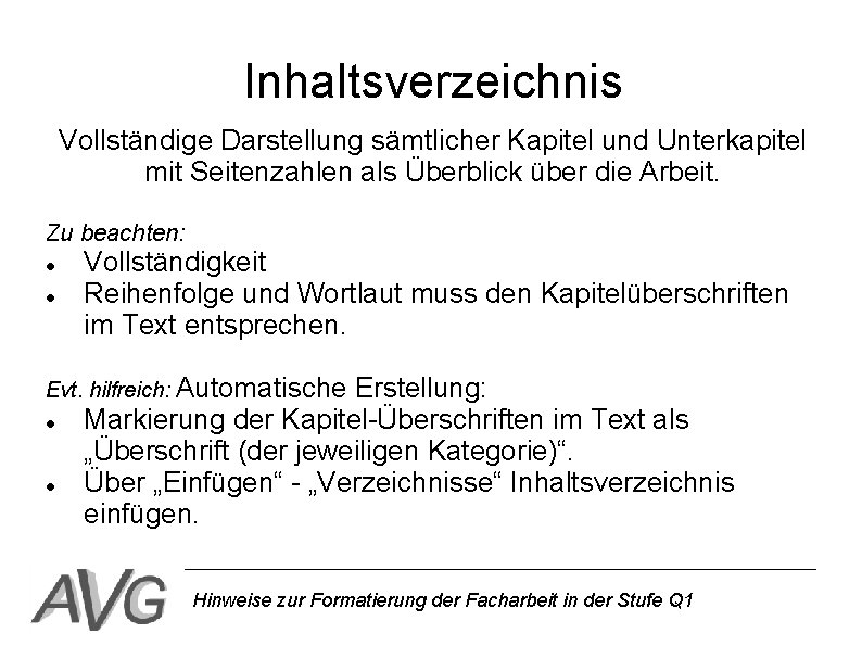 Inhaltsverzeichnis Vollständige Darstellung sämtlicher Kapitel und Unterkapitel mit Seitenzahlen als Überblick über die Arbeit.