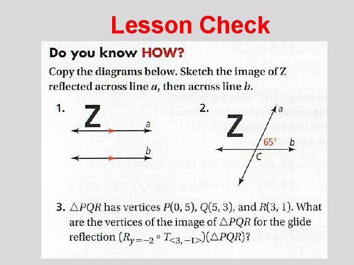 Lesson Check 