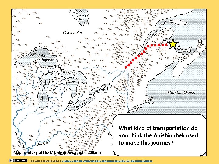 What kind of transportation do you think the Anishinabek used to make this journey?