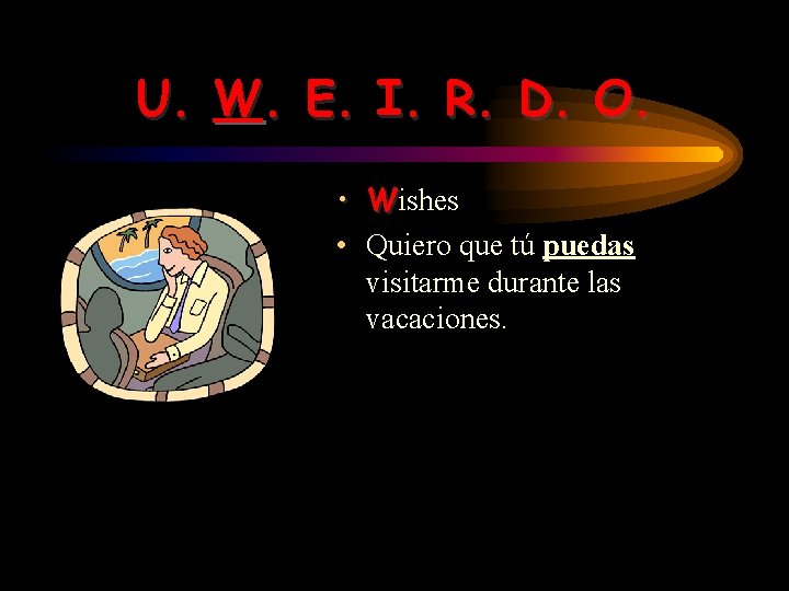 U. W. E. I. R. D. O. • Wishes • Quiero que tú puedas