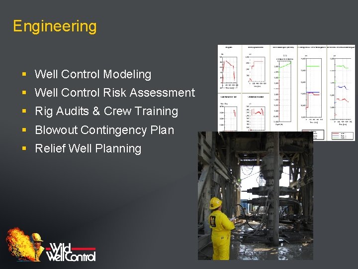 Engineering § Well Control Modeling § Well Control Risk Assessment § Rig Audits &