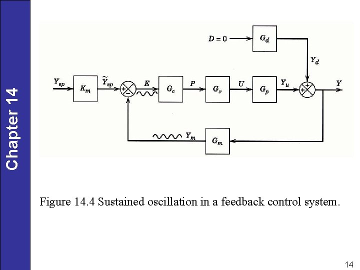 Chapter 14 Figure 14. 4 Sustained oscillation in a feedback control system. 14 