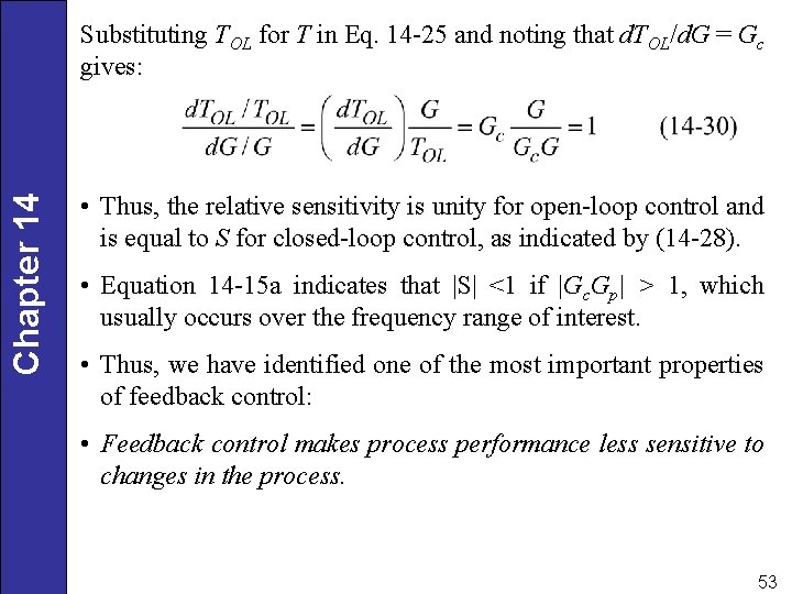 Chapter 14 Substituting TOL for T in Eq. 14 -25 and noting that d.