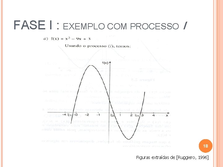 FASE I : EXEMPLO COM PROCESSO I 18 Figuras extraídas de [Ruggiero, 1996] 