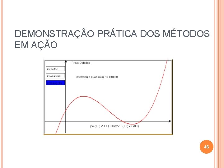 DEMONSTRAÇÃO PRÁTICA DOS MÉTODOS EM AÇÃO 46 