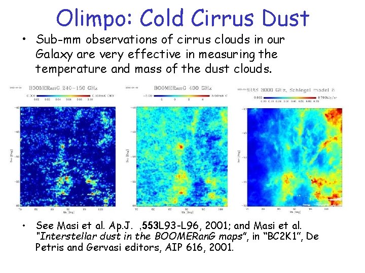 Olimpo: Cold Cirrus Dust • Sub-mm observations of cirrus clouds in our Galaxy are