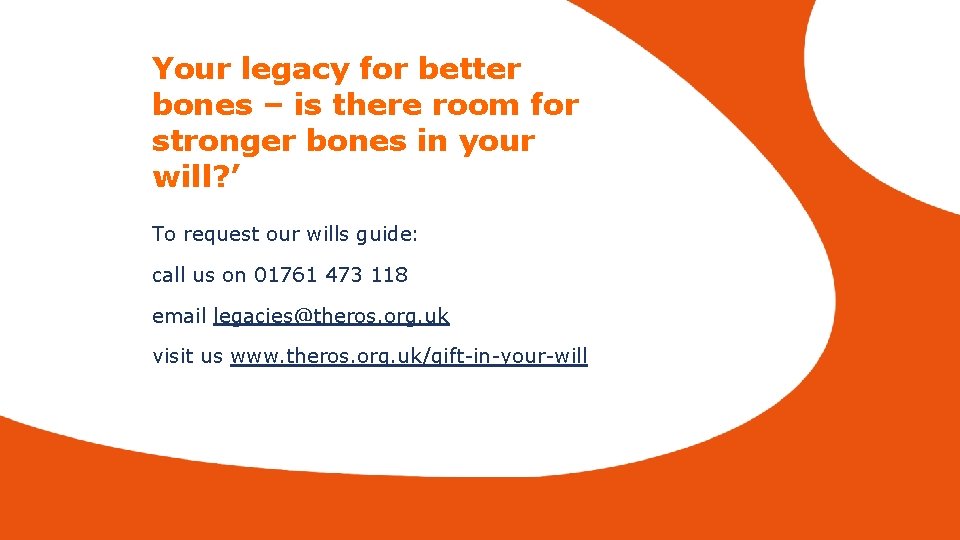 Your legacy for better bones – is there room for stronger bones in your