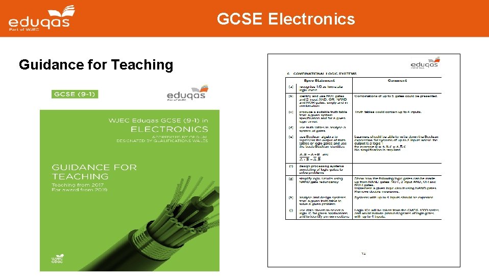 GCSE Electronics Guidance for Teaching 