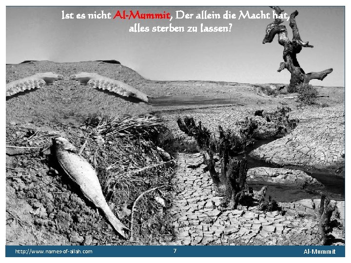 Ist es nicht Al-Mummit, Der allein die Macht hat, alles sterben zu lassen? http: