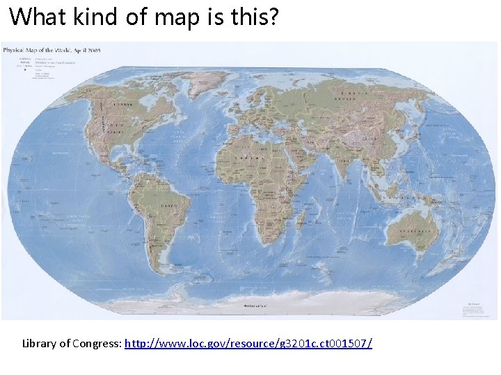 What kind of map is this? Library of Congress: http: //www. loc. gov/resource/g 3201