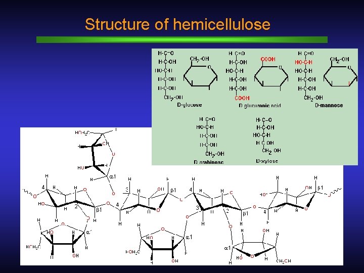 Structure of hemicellulose 