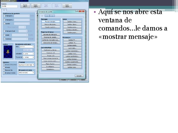  • Aquí se nos abre esta ventana de comandos…le damos a «mostrar mensaje»