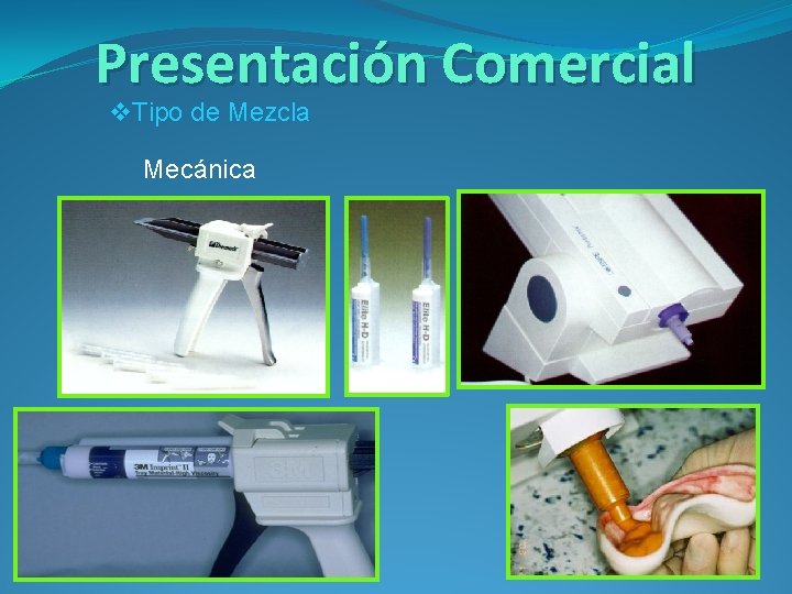 Presentación Comercial v. Tipo de Mezcla Mecánica 
