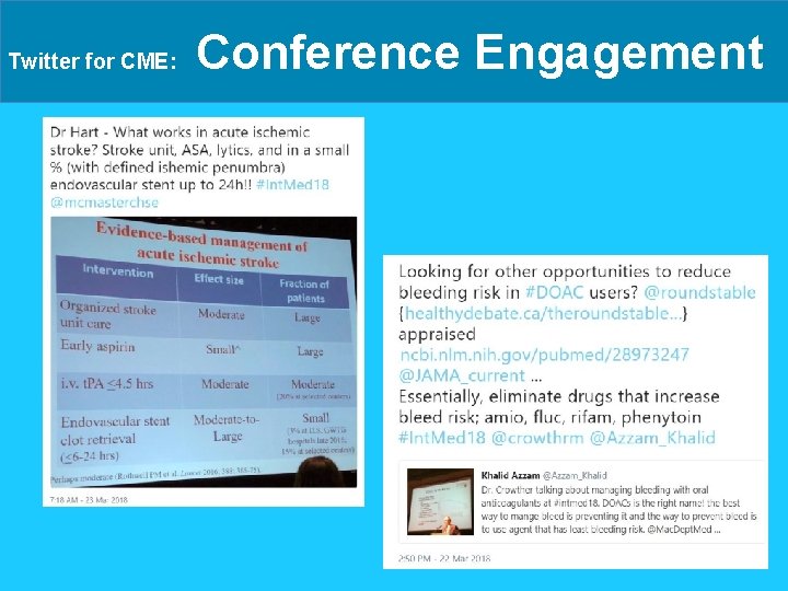 Twitter for CME: Conference Engagement 