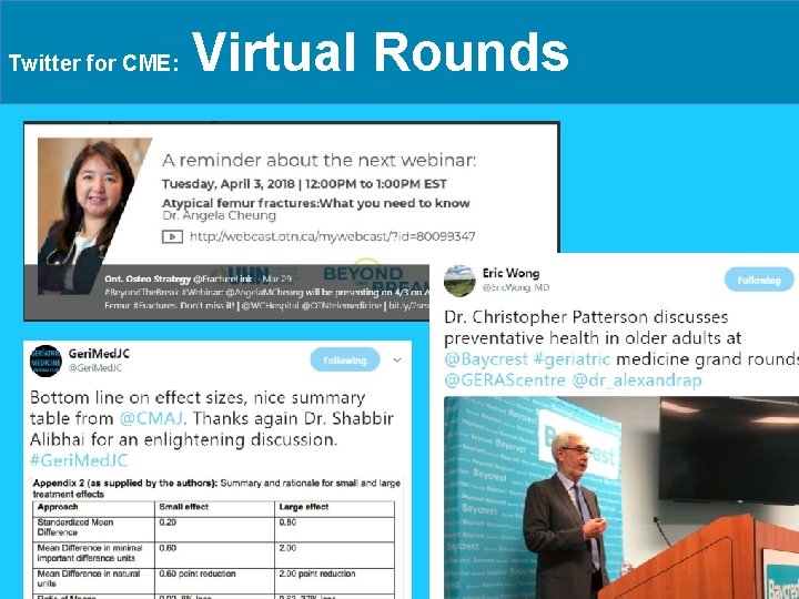 Twitter for CME: Virtual Rounds 