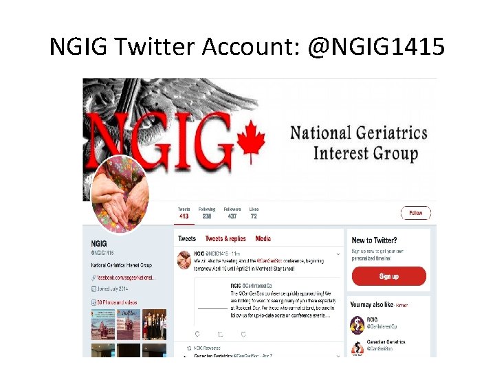NGIG Twitter Account: @NGIG 1415 