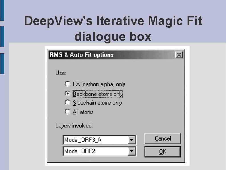 Deep. View's Iterative Magic Fit dialogue box fig. DEEPVIEWDIALOG. eps 