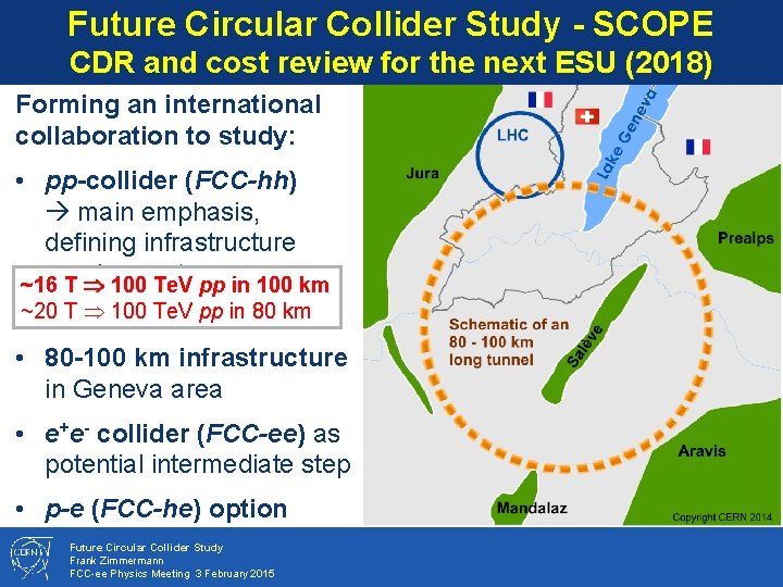 Future Circular Collider Study - SCOPE CDR and cost review for the next ESU