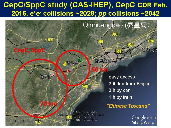 Cep. C/Spp. C study (CAS-IHEP), Cep. C CDR Feb. 2015, e+e- collisions ~2028; pp