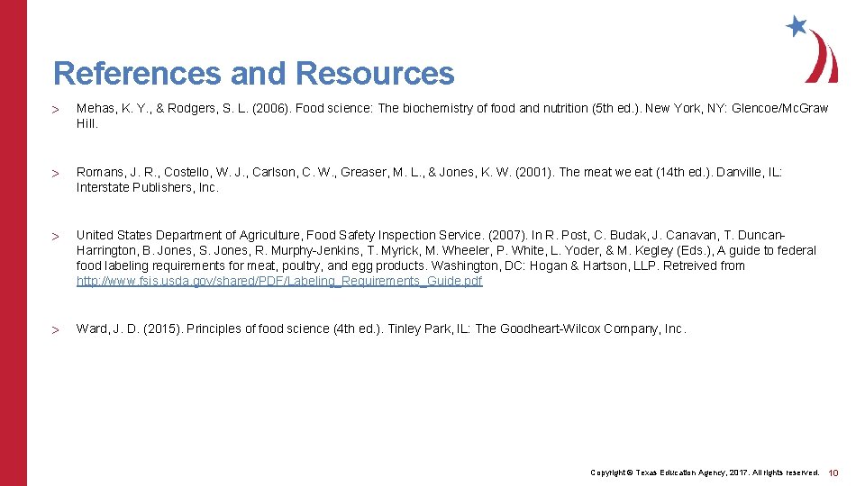 References and Resources > Mehas, K. Y. , & Rodgers, S. L. (2006). Food