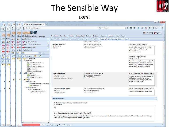 The Sensible Way cont. 