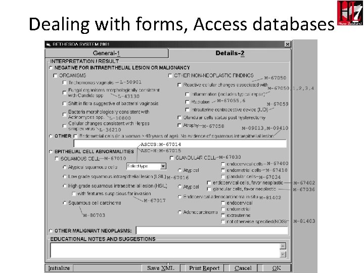 Dealing with forms, Access databases 