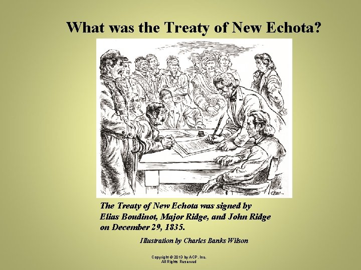 What was the Treaty of New Echota? The Treaty of New Echota was signed