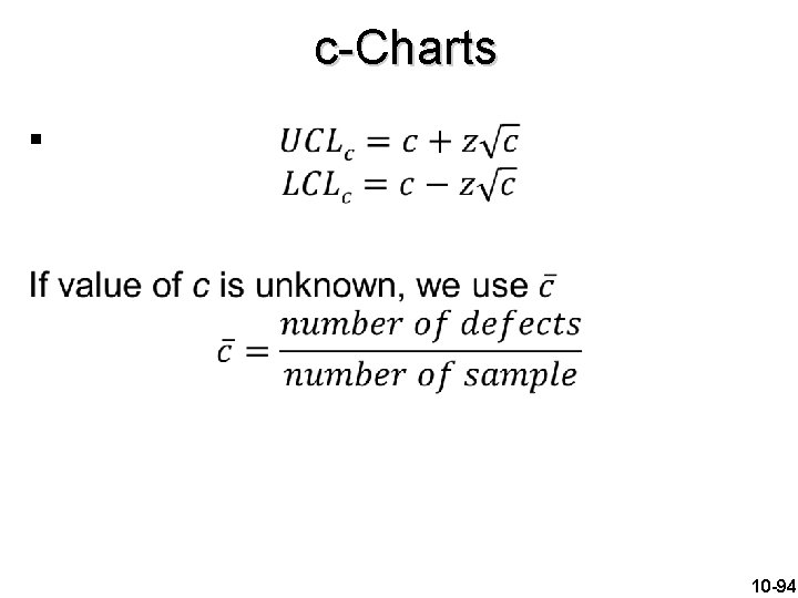 c-Charts § 10 -94 