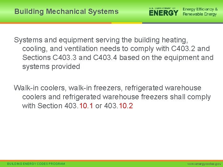 Building Mechanical Systems and equipment serving the building heating, cooling, and ventilation needs to