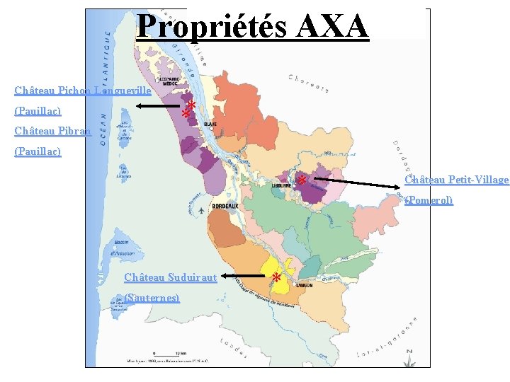 Propriétés AXA Château Pichon Longueville (Pauillac) Château Pibran ** (Pauillac) * Château Suduiraut (Sauternes)