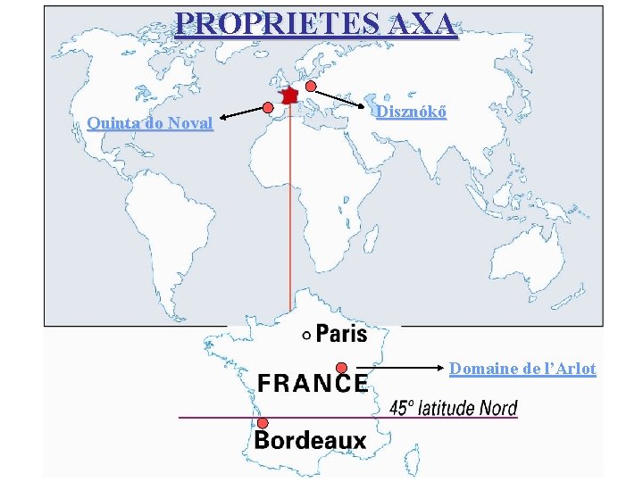 PROPRIETES AXA Quinta do Noval Disznókő Domaine de l’Arlot 