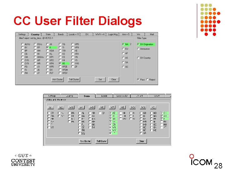 CC User Filter Dialogs 28 