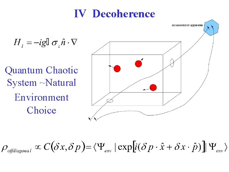 IV Decoherence Quantum Chaotic System ~Natural Environment Choice 