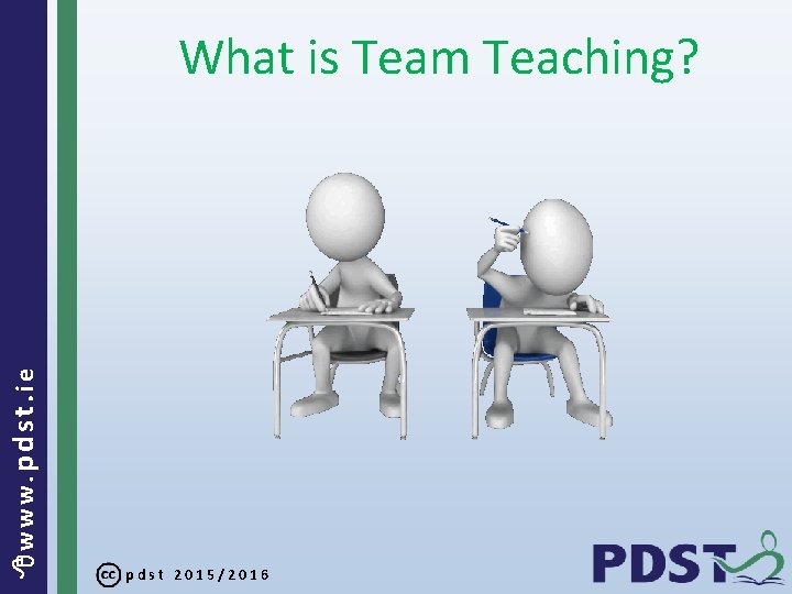  www. pdst. ie What is Team Teaching? pdst 2015/2016 