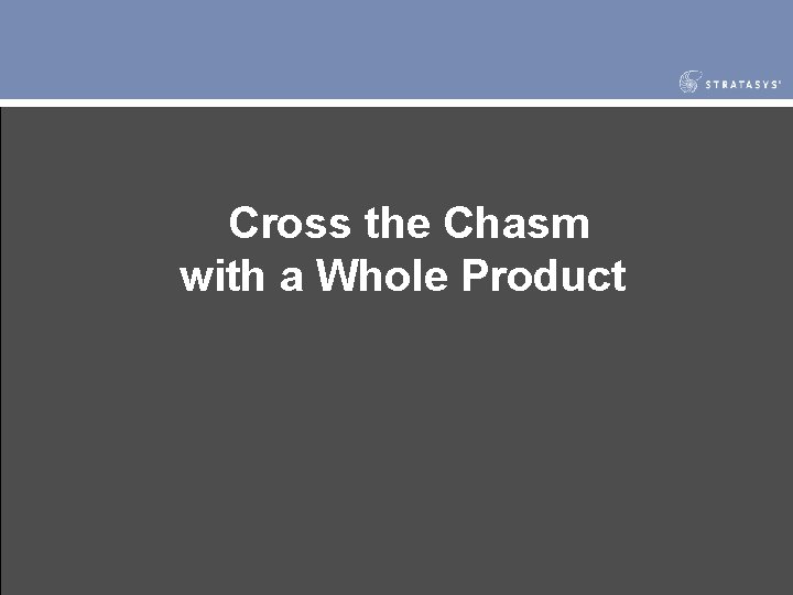Cross the Chasm with a Whole Product 